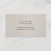 公証人公共ゴールデンペンエレガントリネン 名刺 (裏面)