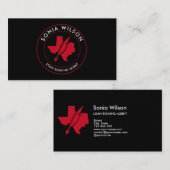 公証人公共テキサス州スタンプローン署名業者 名刺 (正面/裏面)