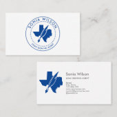 公証人公共テキサス州印紙貸付契約代理店武習 名刺 (正面/裏面)