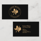 公証人公共テキサス州印紙貸付契約代理店武習 名刺 (正面/裏面)