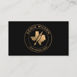 公証人公共テキサス州印紙貸付契約代理店武習 名刺