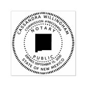 公証人公共ニューメキシコ セルフインキングスタンプ (デザイン)