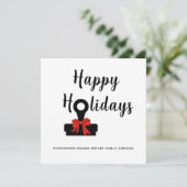 公証人公共ハッピーホリデー2026カレンダーカード カード (スタンド正面)