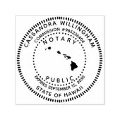 公証人公共ハワイ セルフインキングスタンプ (デザイン)