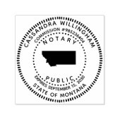 公証人公共モンタナ セルフインキングスタンプ (デザイン)
