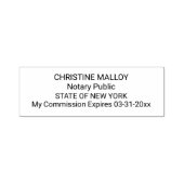 公証人公共4ラインカスタマイズ可能な自墨付き セルフインキングスタンプ (デザイン)