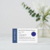 公証人公用名刺 名刺 (スタンド正面)