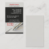 公証人公用名刺 名刺 (正面/裏面)