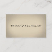 公証人公用名刺 名刺 (裏面)