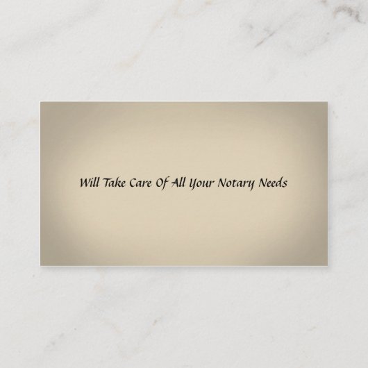 公証人公用名刺 名刺 (裏面)