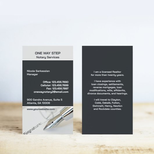 公証人公用名刺 名刺