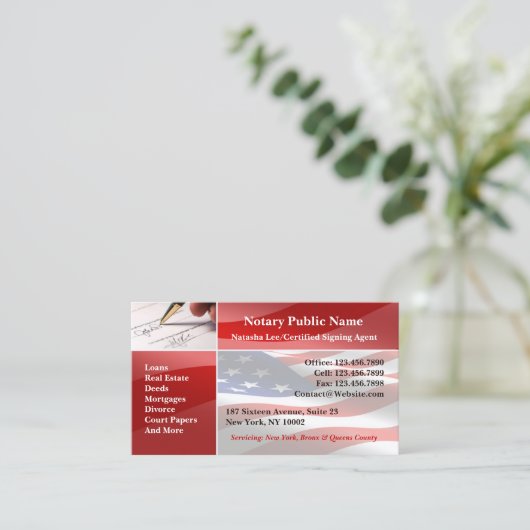 公証人公用名刺 名刺 (スタンド正面)