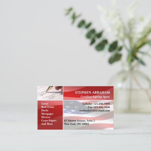 公証人公用名刺 名刺 (スタンド正面)