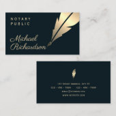 公証人公立エレガント弁護士名刺 名刺 (正面/裏面)