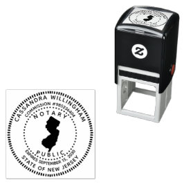 公証人公立ニュージャージー セルフインキングスタンプ