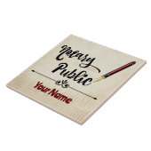 公証人公立ブルゴーニュカスタマイズインクペン名 タイル (側面)