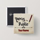 公証人公立ブルゴーニュカスタマイズインクペン名 缶バッジ (正面&裏面)