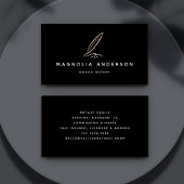 公証人公署名代理人バラ金箔クイル 名刺