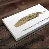 公証人公署名代理人ミニマル金ゴールドクイル 名刺