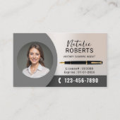 公証人公貸署名業者の写モダン真 名刺 (正面)