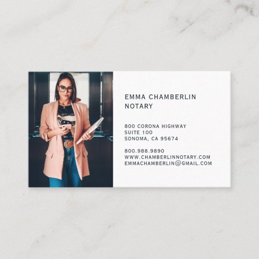 公証人公開写真 名刺 (正面)