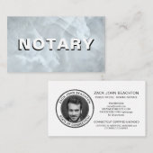 *~*公証人写真はっきりした大理石署名業者 名刺 (正面/裏面)