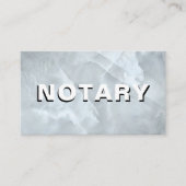 *~*公証人写真はっきりした大理石署名業者 名刺 (正面)