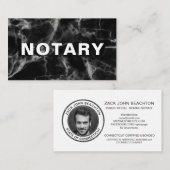 *~*公証人写真はっきりした大理石署名業者 名刺 (正面/裏面)