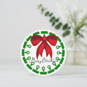 公証人切手クリスマスリース2026カレンダーカード カード (スタンド正面)