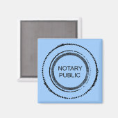 公証人動揺して丸印 マグネット (正面/裏面)