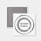 公証人動揺して丸印 マグネット (正面/裏面)