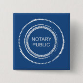 公証人動揺して丸印 缶バッジ (正面)