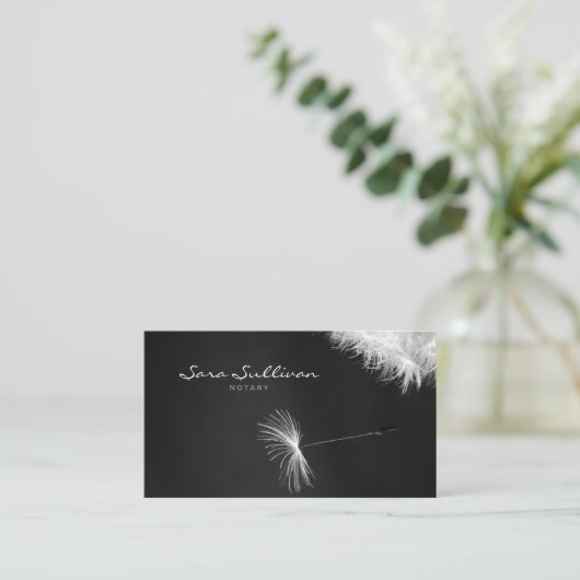 公証人名刺タンデリオン閉じる 名刺 (スタンド正面)