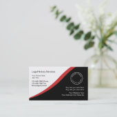 公証人名刺テンプレート 名刺 (スタンド正面)