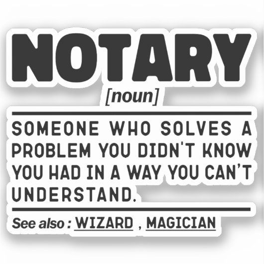 公証人名詞定義ドキュメント証人従業員 シール (正面)