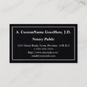 公証人基本公証 名刺 (正面)