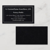 公証人基本公証 名刺 (正面/裏面)