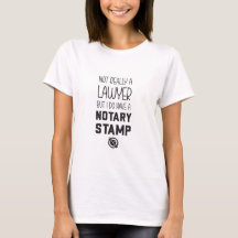 公証人女性Tシャツ 弁護士ではありません