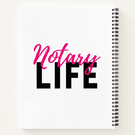 公証人生活 スパイラルノートブック ノートブック (裏面)