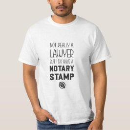 公証人男性用シャツ 非弁護士 Tシャツ