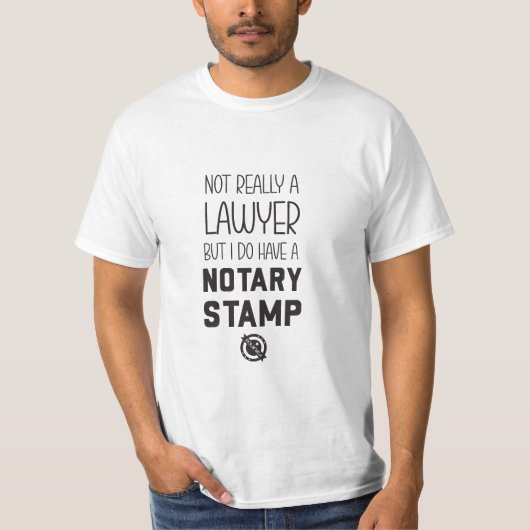 公証人男性用シャツ 非弁護士 Tシャツ (正面)
