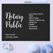 公証人白黒名業務 チラシ (シングル)