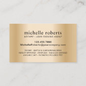 公証人署名エージェモダンントブラック&ブルーフォト 名刺 (裏面)