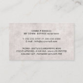 公証人署名エージェントのシグネチャーエレガントブラック 名刺 (裏面)