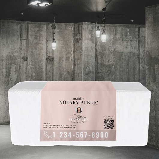公証人署名エージェント写真QRコードテーブルバナー タペストリー