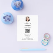 公証人署名代理人フェザーQuillロゴの写真 チラシ (シングル)