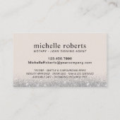 公証人融資契約代理銀モダングリッター 名刺 (裏面)