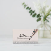 公証人融資契約代理銀モダングリッター 名刺 (スタンド正面)