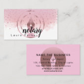 公証人融資契約者バラ金ゴールド滴下 名刺 (正面/裏面)