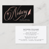 公証人貸付業者エレガントバラ金ゴールド&ブラック 名刺 (正面/裏面)